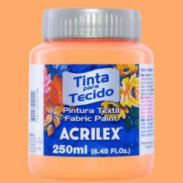 Imagem de Tinta para Tecido Fosca 250ml Acrilex - Cores Quentes - 04125, SALMAO 