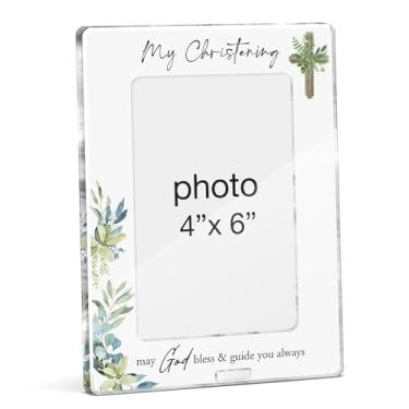 Imagem de Porta-retratos de batismo, presentes de batismo, para meninos, meninas, afilhado, My Christening May God Bless and Guide You Always Batismo, porta-retratos de acrílico, 10 x 15 cm