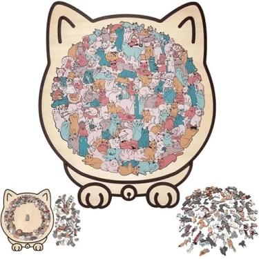 Imagem de Quebra-Cabeça de Madeira Gato, Wooden Puzzle Labirinto em Formato de Gato 135 peças (Opção 2)