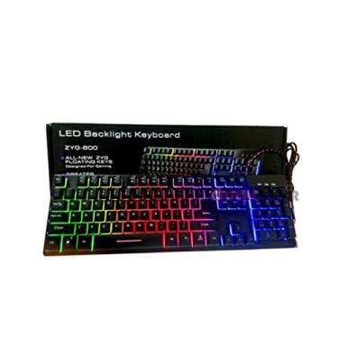 Imagem de Teclado Gamer Semi Mecanico Luminoso Led ZYG-800