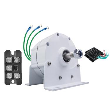 Imagem de HUIZHITENGDA Turbina geradora de ímã permanente sem engrenagens de 15000W 600 RPM 12V 24V 48V 220V Gerador de turbina eólica para conservação de água e energia eólica doméstica,220v