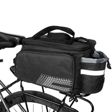 Imagem de Zhjvihx Bolsa de Selim para Bicicleta, Bolsa para Rack de Bicicleta Traseira de Grande Capacidade de 17L Combina Estilingue de Ombro para Transporte Manual e Montagem de Bicicleta, Com (34,5*26*20)
