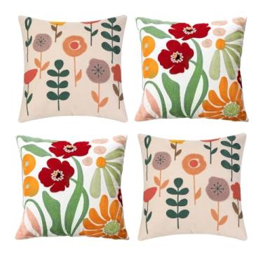 Imagem de Capas Decorativas Para Almofadas, Adequadas Para SofáS, Camas, Salas De Estar E Cadeiras(N1020-N1022-KIT4)