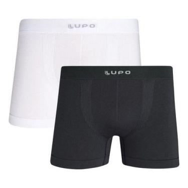 Imagem de Kit 2 Cueca Boxer Masculina Micromodal Sem Costura Lupo 661 Original, 