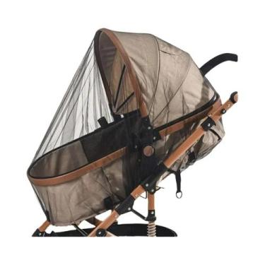 Imagem de Rede Mosquiteira Para Carrinho De Bebê Com Cobertura Total E Malha Den
