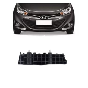 Imagem de Suporte Guia Para-choque Dianteiro Hyundai Hb20 2012 a 2019 (Preto, Esquerdo Motorista)
