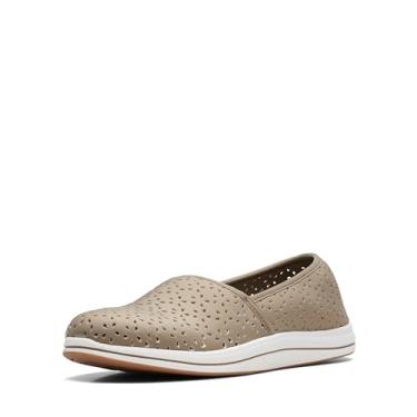 Imagem de Clarks Loafer feminino Breeze Emily, Verde-oliva sintética, 10 Wide
