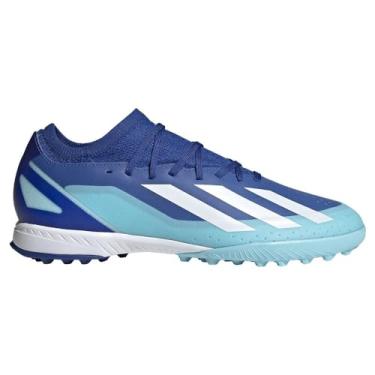 Imagem de Chuteira Society Adidas X Crazyfast.3 Masculina - Azul/Branca 38