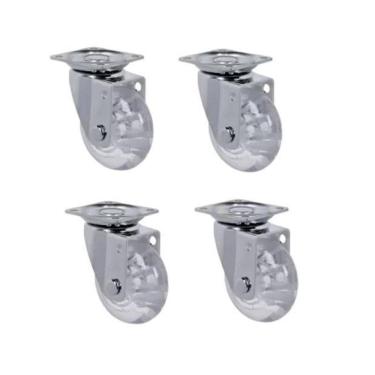 Imagem de Rodizio Para Carrinhos E Móveis Roda Gel Kit Glap 210 Gel