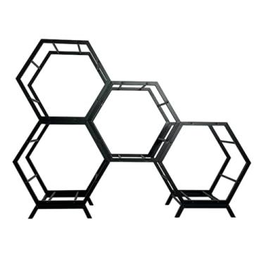 Imagem de Rack de exibição de aro de pneu de aço empilhável - Suporte organizador de vários pneus para garagem e oficina, solução de armazenamento de cubo de roda de carro (estilo 2)