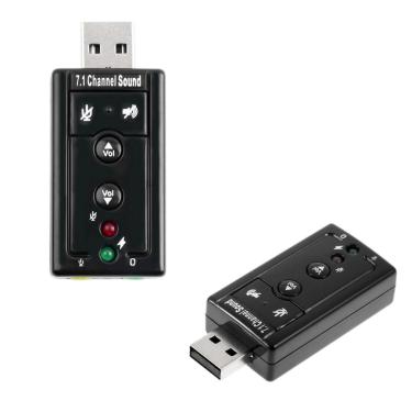 Imagem de Placa De Som Adaptador 7.1 Usb Entrada P2 To Fone De Ouvido