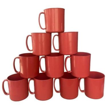 Imagem de Kit canecas plastico resistente grande qualidade brinde personalizavel