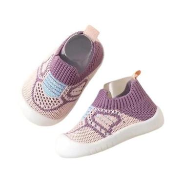 Imagem de Sapatos Antiderrapantes E Respiráveis Para Bebês, Meias De Berço Com S