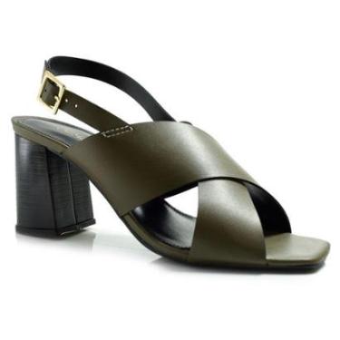 Imagem de Sandália de Salto Bloco Feminina Cazzualen 123.747-Feminino