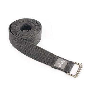 Imagem de YOGATERIA Bodhi Cinto de Yoga | Fita Correia Para Alongamento e Alinhamento 2.5 M x 38 mm (grafite)