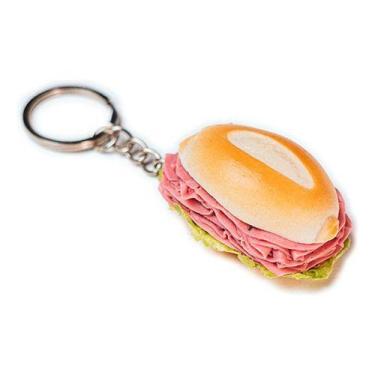 Imagem de Chaveiro De Comida  Sanduíche De Mortadela - Pronta Entrega - Artysamp