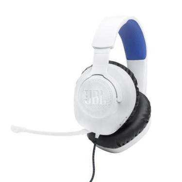 Imagem de Fone de Ouvido Headset Gamer JBL Quantum 100P BrancoAzul para PC, Jogo