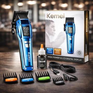 Imagem de Aparador Masculino Kemei 2796 Design Moderno Corte Preciso Presente - 