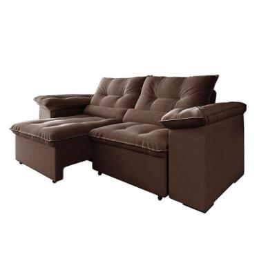 Imagem de Estofado Sofá Barcelona 2.30 Metros Retrátil e Reclinável - Galego Hom