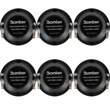 Imagem de Kit 6 Drivers Bomber DBP01 100W RMS 8 Ohms Para Projetos de Som Automo
