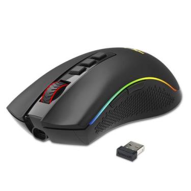 Imagem de Mouse Gamer Sem fio Redragon Cobra PRO, RGB, 16000 DPI, Pret