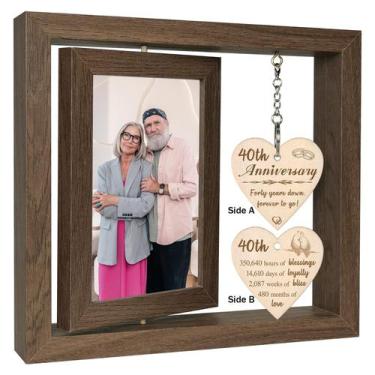 Imagem de Porta-retratos EYITUPC 40º aniversário de casamento para casais