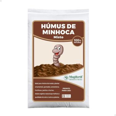 Imagem de Húmus de Minhoca 2kg para Adubação Orgânica e Melhoria do Solo Mogifertil