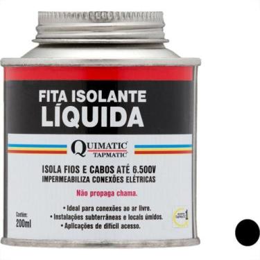 Imagem de Fita Isolante Liquida 200Ml Preta Quimatic Bd1
