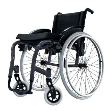 Imagem de Cadeira de Rodas Monobloco Dobrável Star Lite Alumínio Ortobras, 45cm,