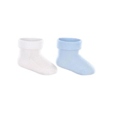 Imagem de Kit/2 Meia Cano Médio Lupo Baby 02002-088 Punho Soft Recém Nascido Alg