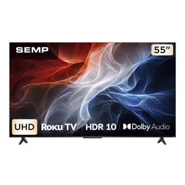Imagem de Smart TV Semp 55 Polegadas LED 4K S62R Roku TV Wi-Fi HDR10 Dolby Audio