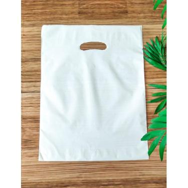 Imagem de Sacolas Premium Virgem Boca De Palhaço 30X40 Com Textura Sacolas Para Lojas