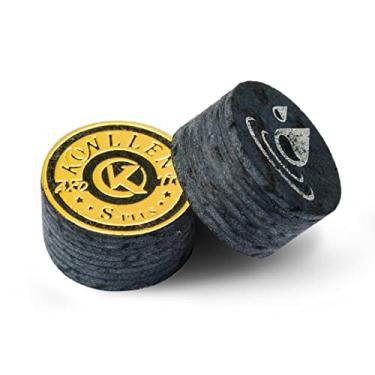 Imagem de KONLLEN Taco de bilhar billar 14 mm pontas 8 camadas de taco de pele ponta de taco de bilhar profissional durável acessórios de bilhar (KL Tip-S)