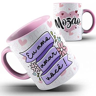 Imagem de Caneca rosa Amo amar você Mozão