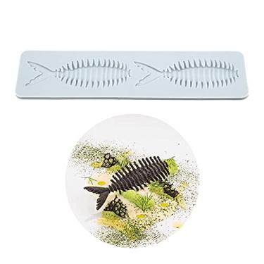 Imagem de Moldes de silicone 3D moldes de chocolate de folha oca favo de mel molde de doce de abelha molde de flor molde de fondant topo de bolo decoração artesanal de açúcar (H_espinha de peixe_23,4 * 5,6 *