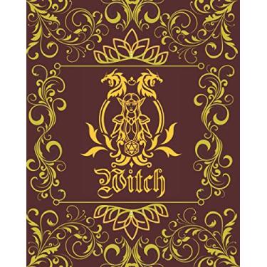 Imagem de Witch Character Journal: DnD Notebook With 50 Character Pages and 100 Mixed Pages (Lined, Graph, Hex & Blank)For Role Playing Fantasy Games Campaign ... 5e Gameplay, Plans, Spells, Notes & More