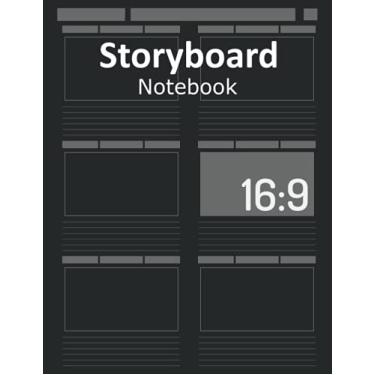 Imagem de Storyboard Paper Notebook 16:9: Blank Storybook Sketchbook with 120 pages | 16:9 Thumbnail Template Panels | for film & video Makers, Students, Animators & Artists, Creative Storytellers….