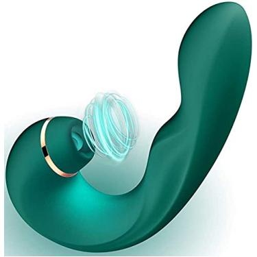 Imagem de pessoal portátil Sugador de Clitóris e Vibrador Feminino 2 em 1 Snake - 10 Níveis de Vibrações e 5 de Sucções