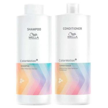 Imagem de Wella Color Motion Profissional Kit  Shampoo 1L + Condicionador 1L - W