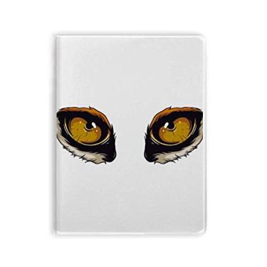 Imagem de Caderno de desenho animado de animal de raposa para decoração de olhos de goma Diário de capa macia