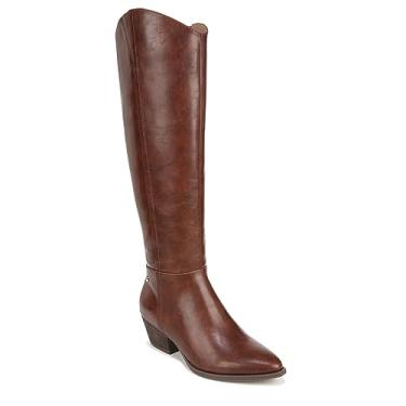 Imagem de LifeStride Botas de montaria femininas Reese Western cano alto na altura do joelho, Castanho, 6 Wide