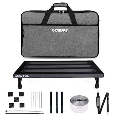 Imagem de Placa de pedal para guitarra Ghost Fire de liga de alumínio de 1 kg com efeito super leve de 55 x 30 cm com bolsa de transporte, cabo para pedal de guitarra, SPL-05