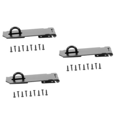 Imagem de Gadpiparty 3 Partidas Acessórios de fechadura de porta bloqueio de ferrolho resistente ao desgaste cadeado compacto fechaduras fechadura da janela trava de janela multifuncional mobiliário