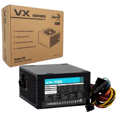 Imagem de Fonte 700W Aerocool VX-700, ATX, Bivolt Chaveada