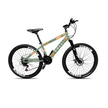 Imagem de Colli Bike, Bicicleta Monaco, Aro 26, Freios a Disco, 21 Velocidades, Alavanca Rapid Fire 3/7V, Pedivela Triplo Aço, Selim Veloce PU C/Carrinho, Guidão Downhill