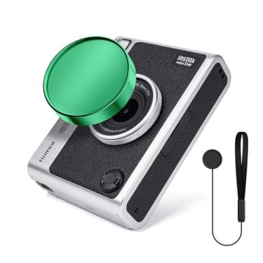 Imagem de HIYQIN Tampa de lente Mini EVO, tampa protetora de lente compatível com Fujifilm Instax Mini Evo, capa protetora de lente Instax Mini Evo - plástico, verde