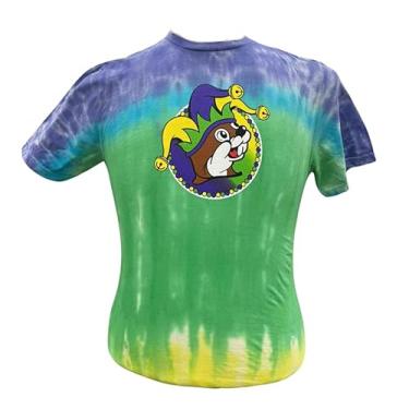 Imagem de Buc-ee's Camisetas estampadas oficiais – Mais de 20 designs, Peace Love & Mardi Gras Tie Dye, M