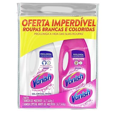 Imagem de Vanish Multiuso para roupas brancas e coloridas - Tira Manchas Gel, 2 unidades de 1,5L