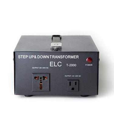 Imagem de ELC Transformador conversor de voltagem T-2000 2000 watts - Step Up/Down - 110V/220V - Proteção do disjuntor