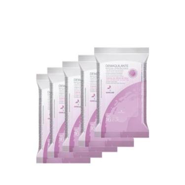 Imagem de Kit 5 Lenços Umedecidos Demaquilante Com Aloe Vera One Care